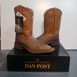 Danpost Men’s Tan Work Welt Cowboy Boots Size 11.5